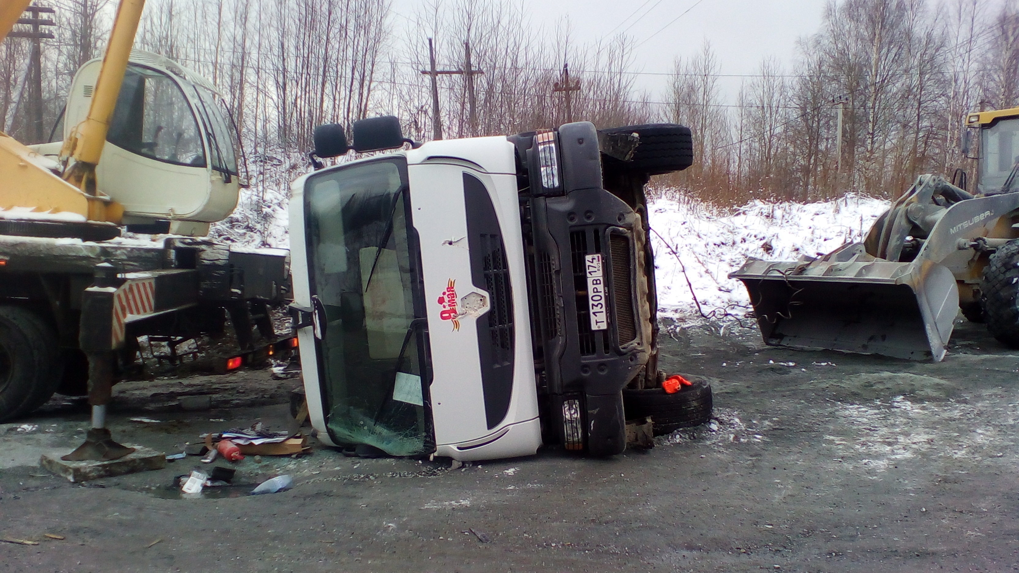 Новый Качканар Авария с автомиксером